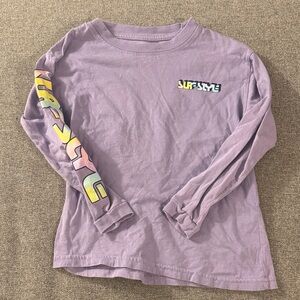 5/$15- Surf Style Kids Lavender Long Sleeve Tee